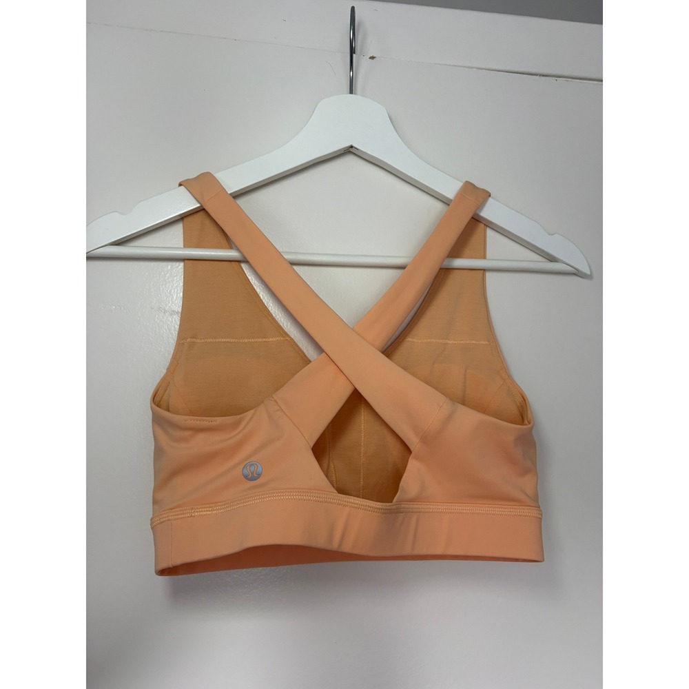 NEW Lululemon Envital Bra Medium Support B/C Cup Size 4 Criss Cross Back LW2DMOS